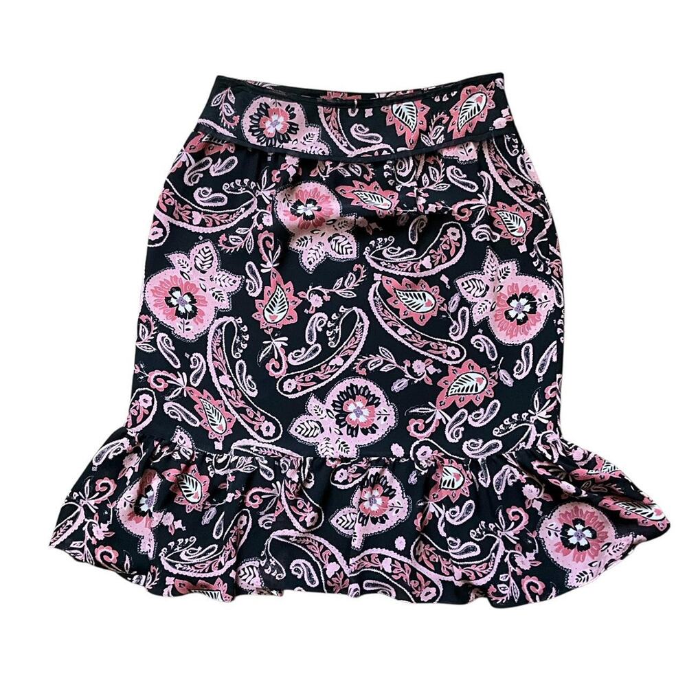 J.H. Collectibles Petite Floral Paisley Skirt: 90s, Y2K